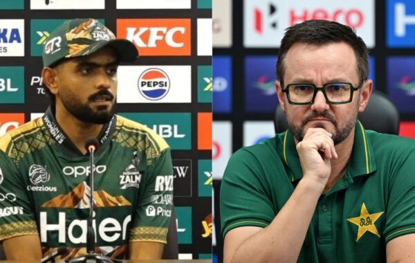 1777729875718 Babar Azam and Mike Hesson