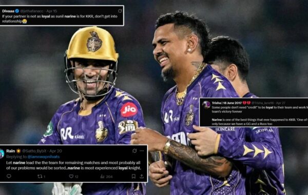 1777811052491 Sunil Narine with the KKR team