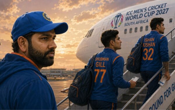1779362338433 rohit sharma watching shubman gill ishan kishan board flight for 2027 world cup