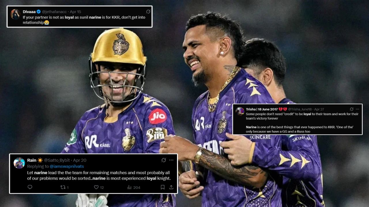 1777811052491 Sunil Narine with the KKR team