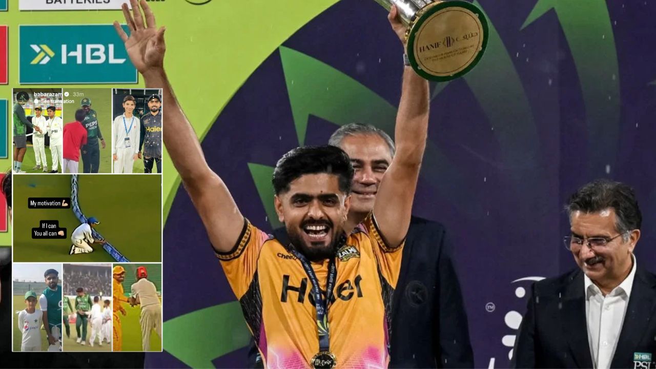 1777986468403 Babar Azam remembers his journey as ball boy